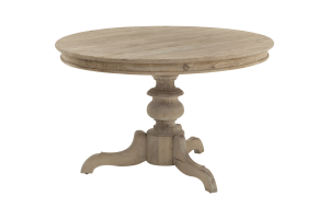 MILAN, dining table, round, recycled wood, 120 cm, model 2