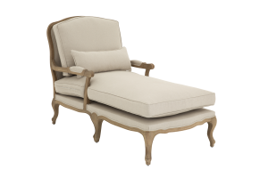 RICHELLE, lounge chair, natural linen