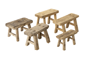 PATON, stool, recycled wood