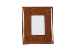 MANHATTAN, picture frame, brown leather, 13x18