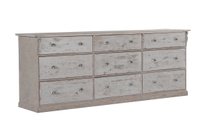 LARSSON, chest of drawers, 9 drawers, antique finish