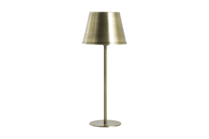 ITAI, lampada da tavolo con paralume, ottone