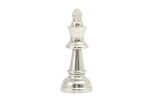 ROBBINS, chess piece, king, nickel