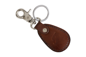 MANHATTAN, keychain, brown leather