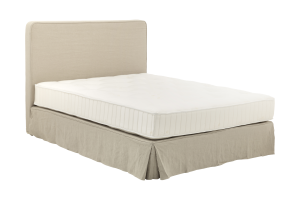 DUNCAN, double bed, with headboard, cover, 160cm