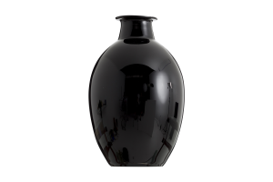 GRIEGOS, vase, glass, black