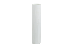 AYLA, vase, glass, white, Ø10,5x44h