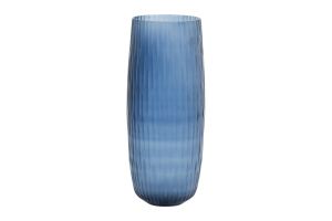 AREZ, vase, glass, blue, L