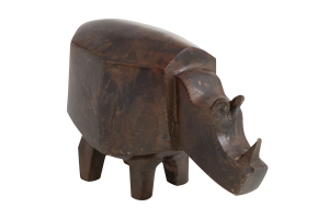 KIRKE, rhinocéros, cuivre bronze