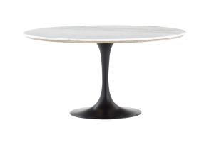 ABOAH, dining table, round, white marble, 145 cm