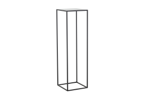 ISAAC, Säulentisch, Metall, schwarz, h 95 cm