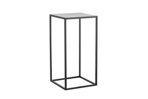 ISAAC, Säulentisch, Metall, schwarz, h 55 cm