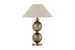 ANNELIE, table lamp, antique brass finish