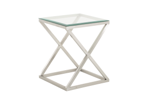 EMMA, side table, with glass