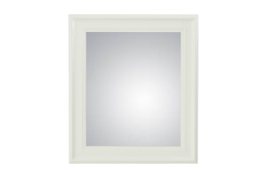 BISHOP, mirror, white, rectangular