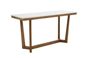 MARNIX, console table, oak and stone
