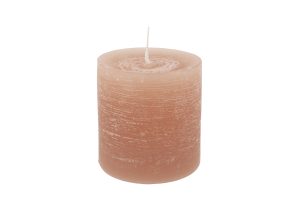 CELINE, candela, colore rosso terra di Siena, 7x8cm