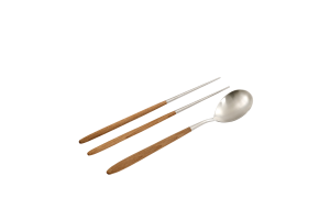 BORNEO, spoon and chopsticks, set of 2