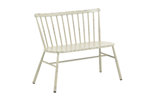 CLAIRE, garden bench, retro white