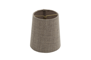 CLIPS, lampshade, natural and grey, cylinder, 10 cm