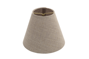 CLIPS, lampshade, natural and grey, conical, 14 cm
