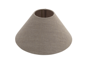 CIRCUM, lampshade, natural and grey, conical, 23 cm