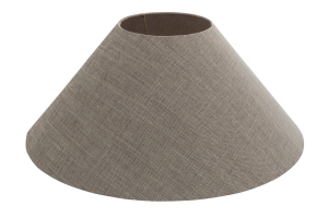 CIRCUM, Lampenschirm, naturel und grau, konisch, 55 cm
