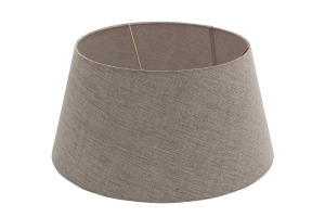 LINDRO, lampenkap, naturel en grijs, cilinder, 40 cm