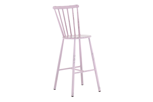 CLAIRE, chaise de bar de jardin, rétro rose