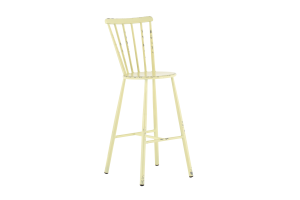 CLAIRE, chaise de bar de jardin, rétro jaune