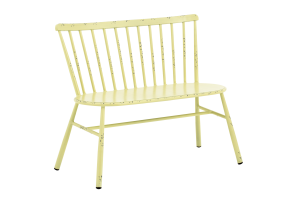 CLAIRE, garden bench, retro yellow