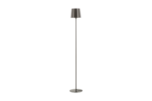 ITAI, floor lamp with shade, brass, grey