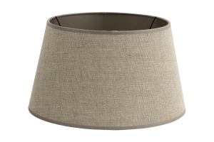 LINDRO, lampshade, natural and silver, cylinder, 30 cm