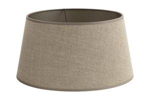 LINDRO, lampshade, natural and silver, cylinder, 35 cm