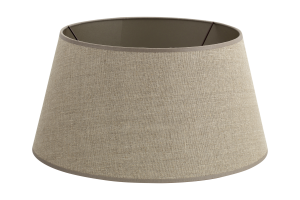 LINDRO, lampshade, natural and silver, cylinder, 40 cm