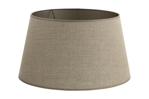 LINDRO, lampshade, natural and silver, cylinder, 45 cm