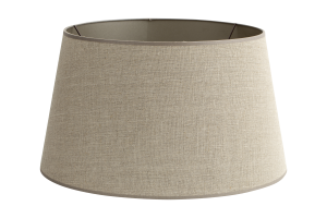 LINDRO, lampshade, natural and silver, cylinder, 50 cm