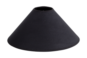 CIRCUM, lampshade, black, conical, 30 cm