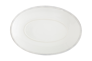 JILLE, serving plate, ceramic, white, 40cm