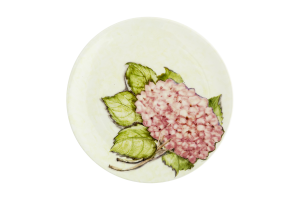VILLOSA, plate, ceramic, flowers, 22cm