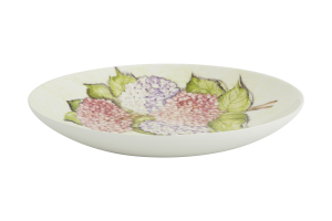 VILLOSA, serving bowl, ceramic, flowers, round