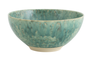 CRESTA, serving bowl, ceramic, turquiose, round, 24cm