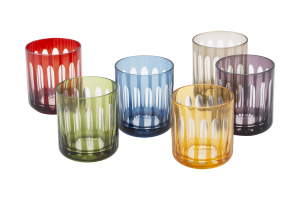BERNARD, glass, different colours, set of 6